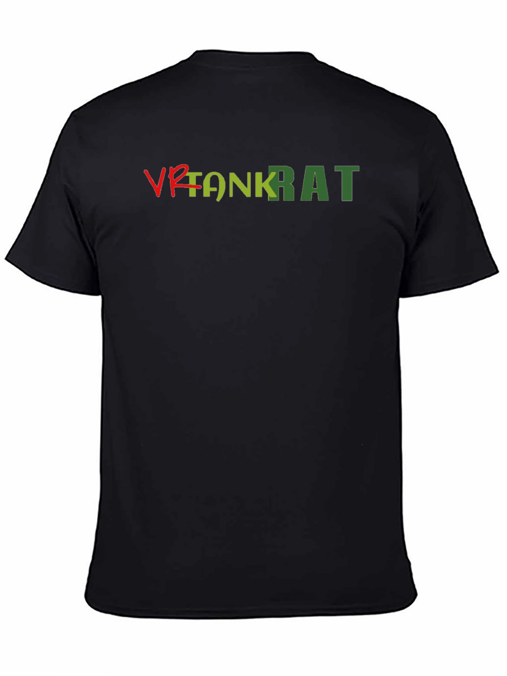 VR Tank Rat Graphic Tee - Black Cotton Blend