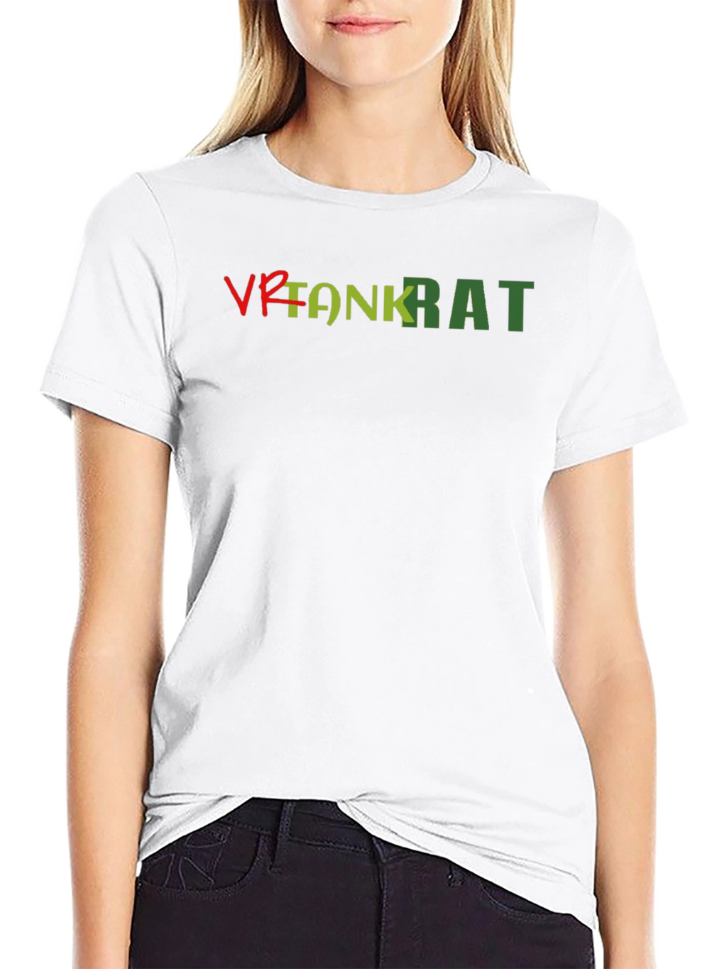 VR Tank Rat Graphic Tee - Black Cotton Blend