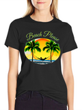 Beach Please T-Shirt - Relaxing Summer Vibes
