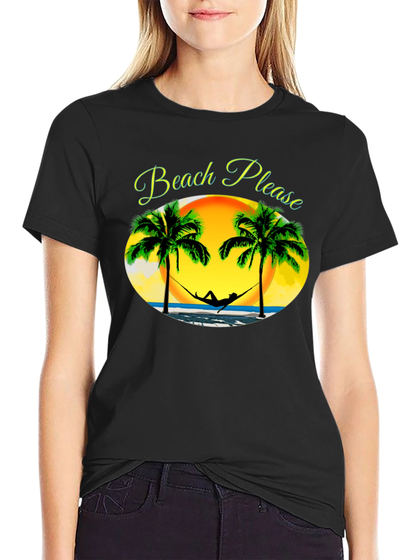 Beach Please T-Shirt - Relaxing Summer Vibes