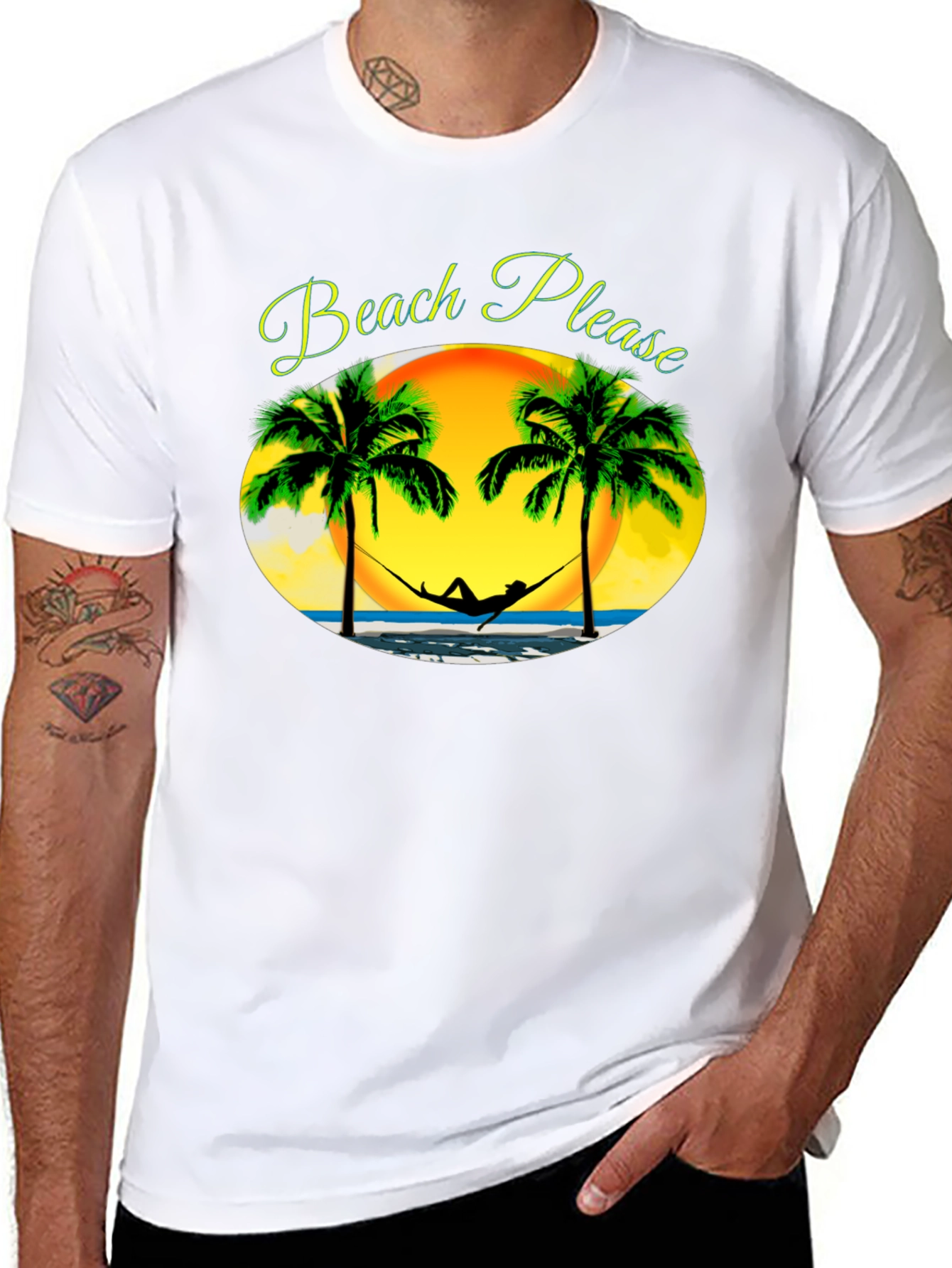 Beach Please T-Shirt - Relaxing Summer Vibes
