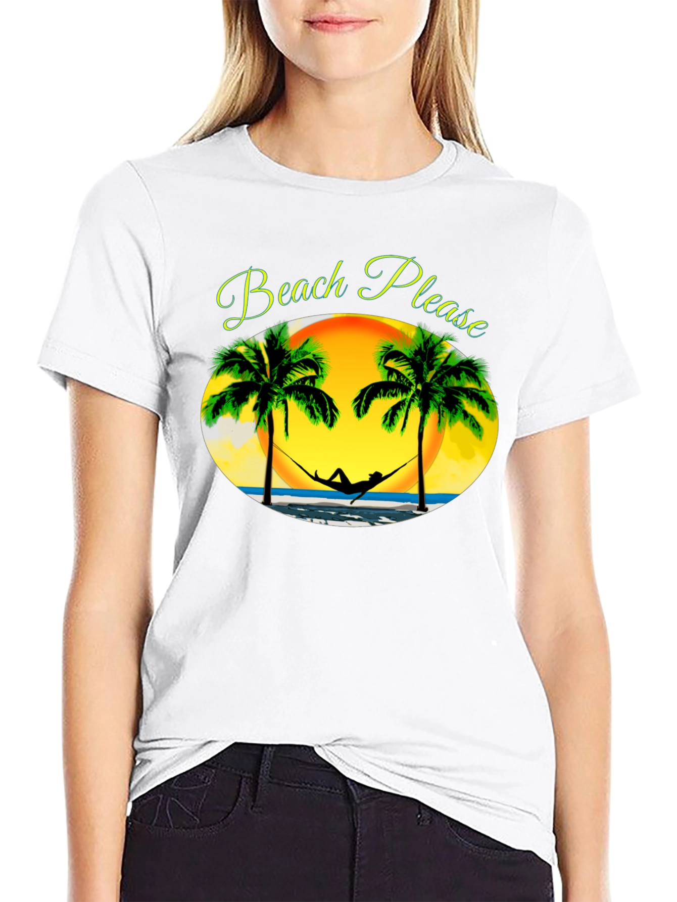 Beach Please T-Shirt - Relaxing Summer Vibes