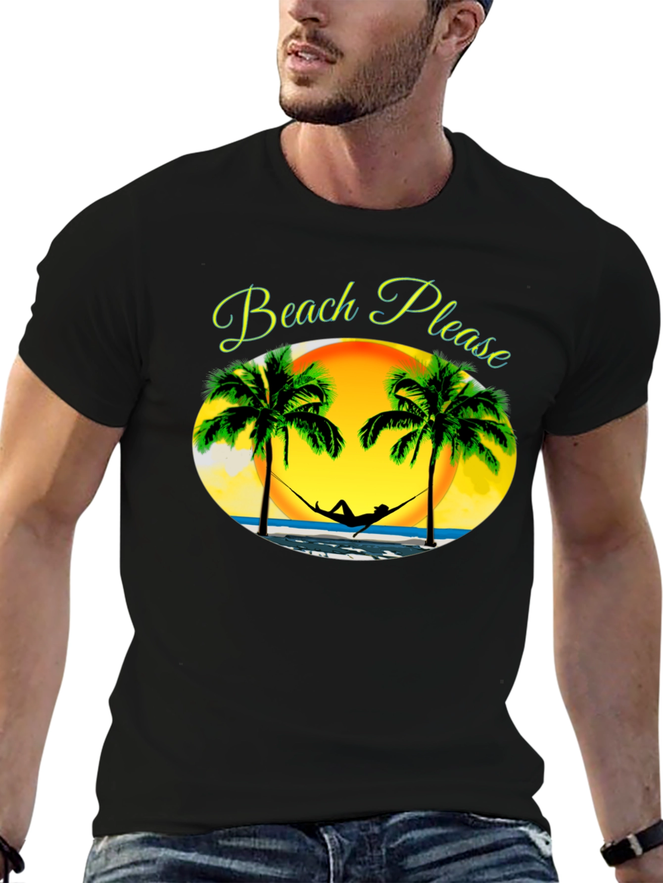 Beach Please T-Shirt - Relaxing Summer Vibes