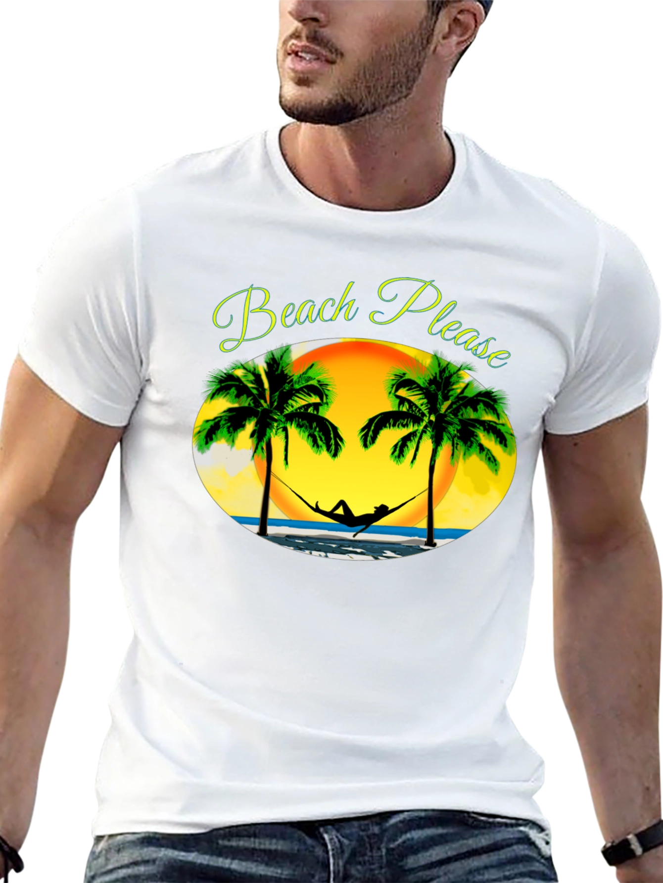 Beach Please T-Shirt - Relaxing Summer Vibes