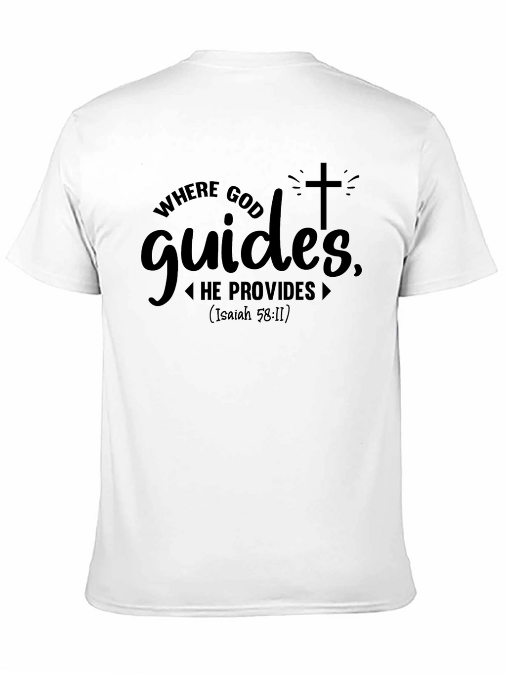 Faith-Based Christian Tee: Where God Guides