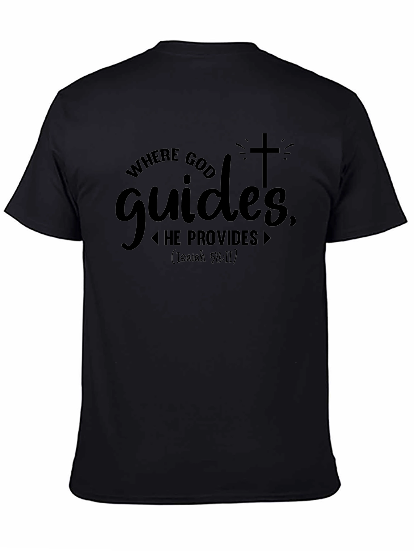 Faith-Based Christian Tee: Where God Guides