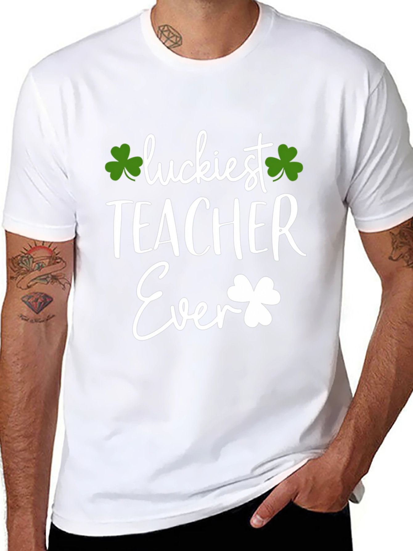 Luckiest Teacher Ever St. Patricks Day T-Shirt