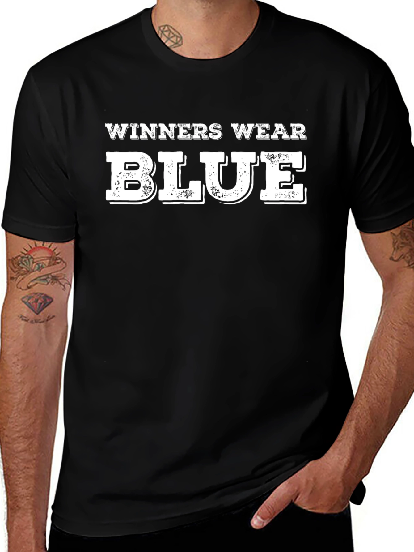 Winners Wear Blue - Graphic T-Shirt