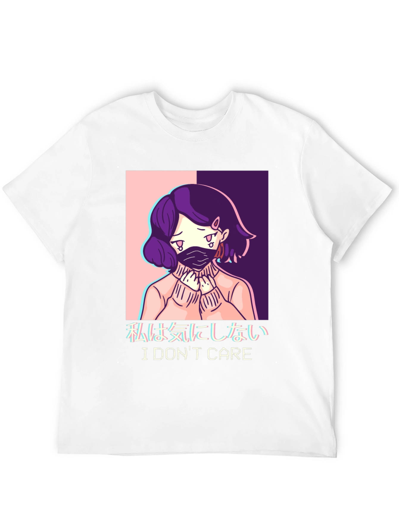 I Dont Care Anime Graphic T-Shirt