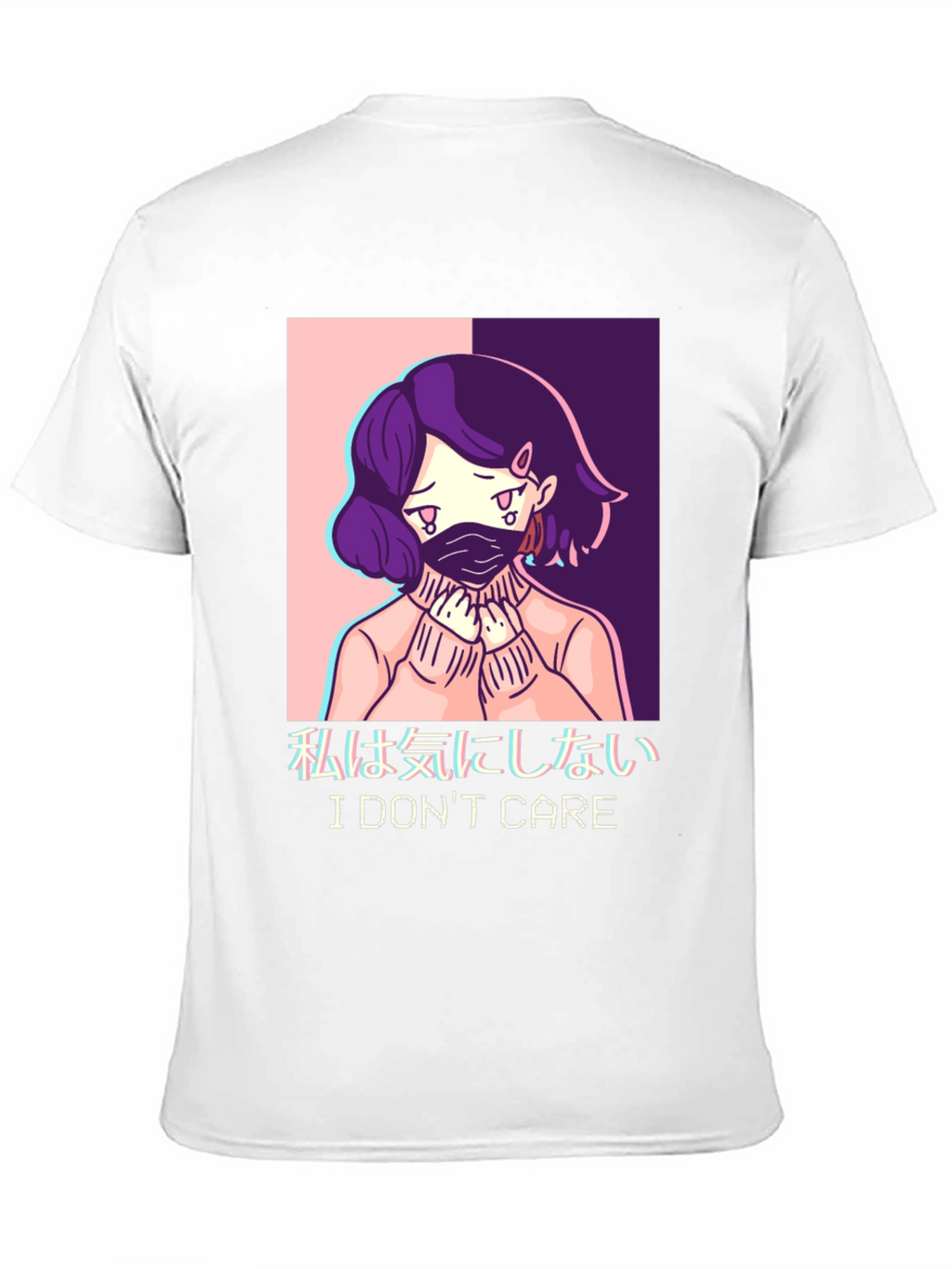 I Dont Care Anime Graphic T-Shirt