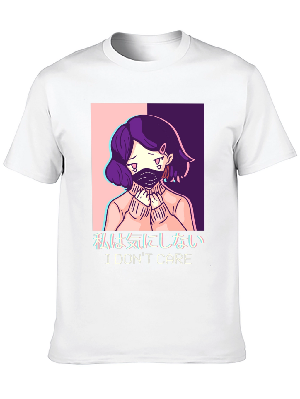 I Dont Care Anime Graphic T-Shirt