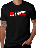 Dive Shark Graphic Tee - Black