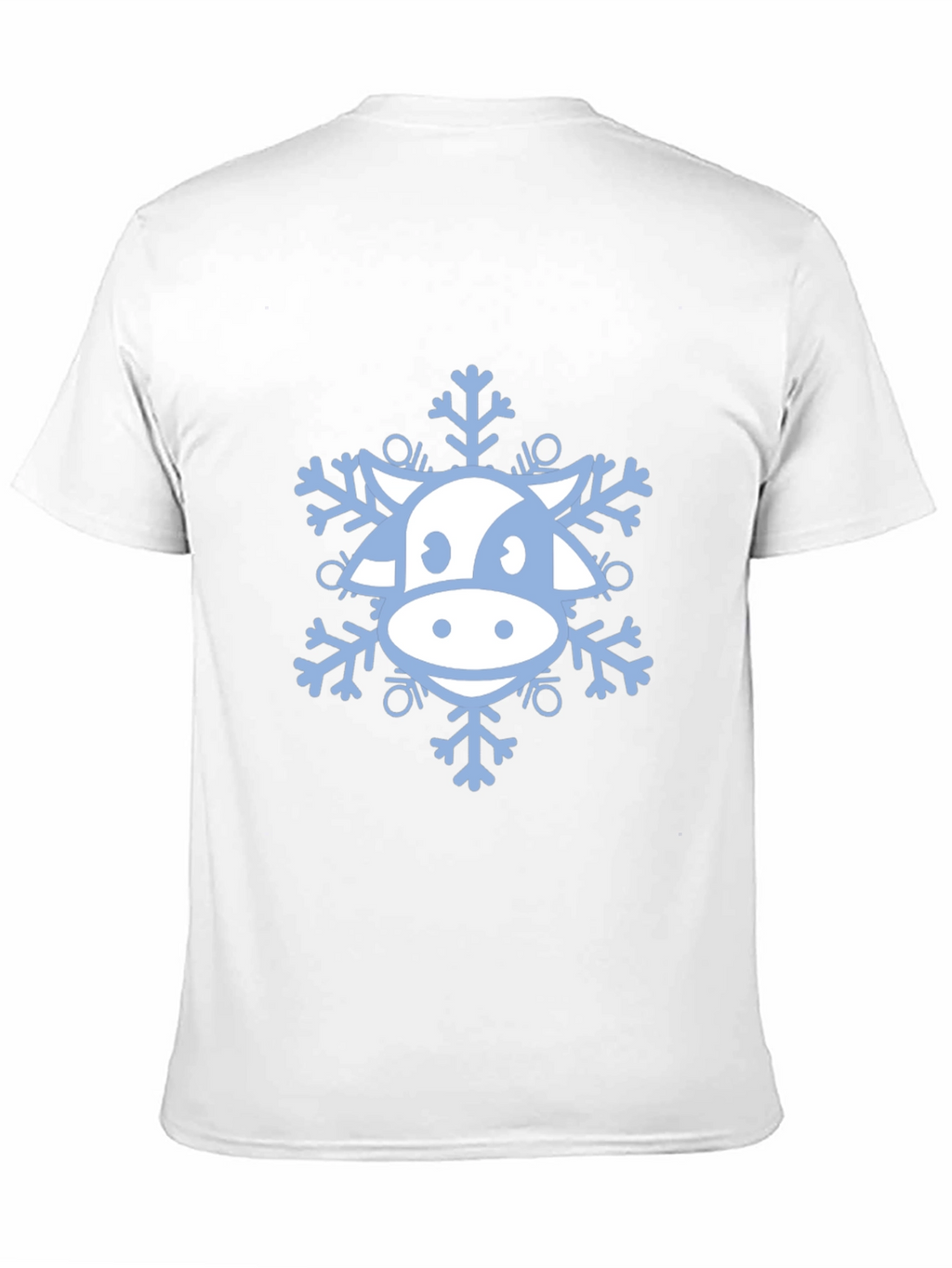 Cow Snowflake Graphic Tee - Winter Holiday Apparel