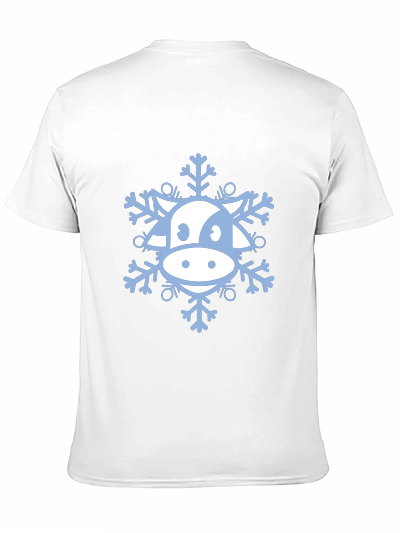 Cow Snowflake Graphic Tee - Winter Holiday Apparel