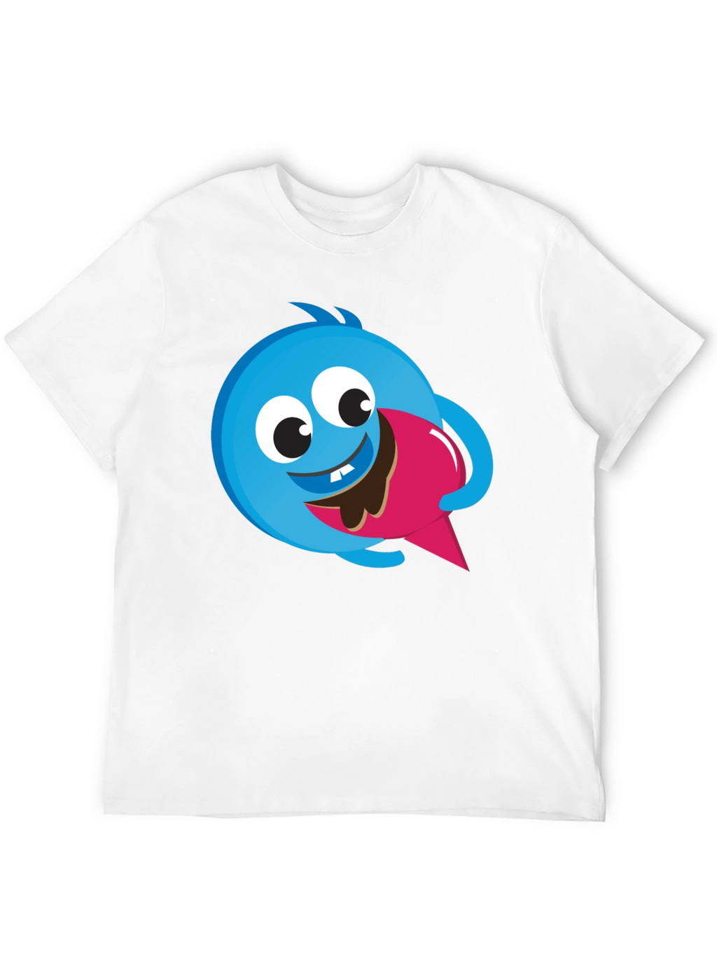 Cartoon Monster Eating Ice Cream T-Shirt