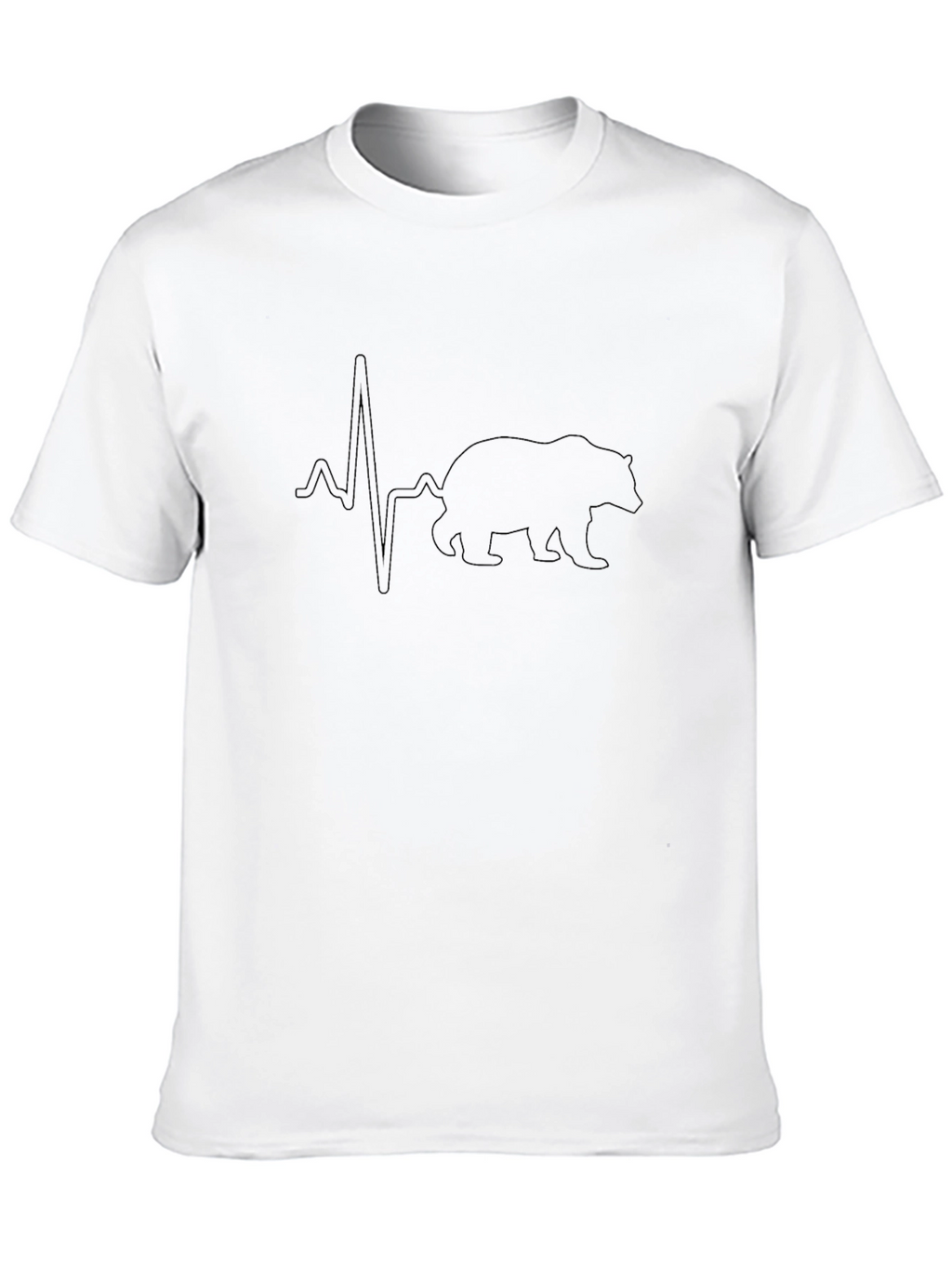 Bear Heartbeat Graphic T-Shirt