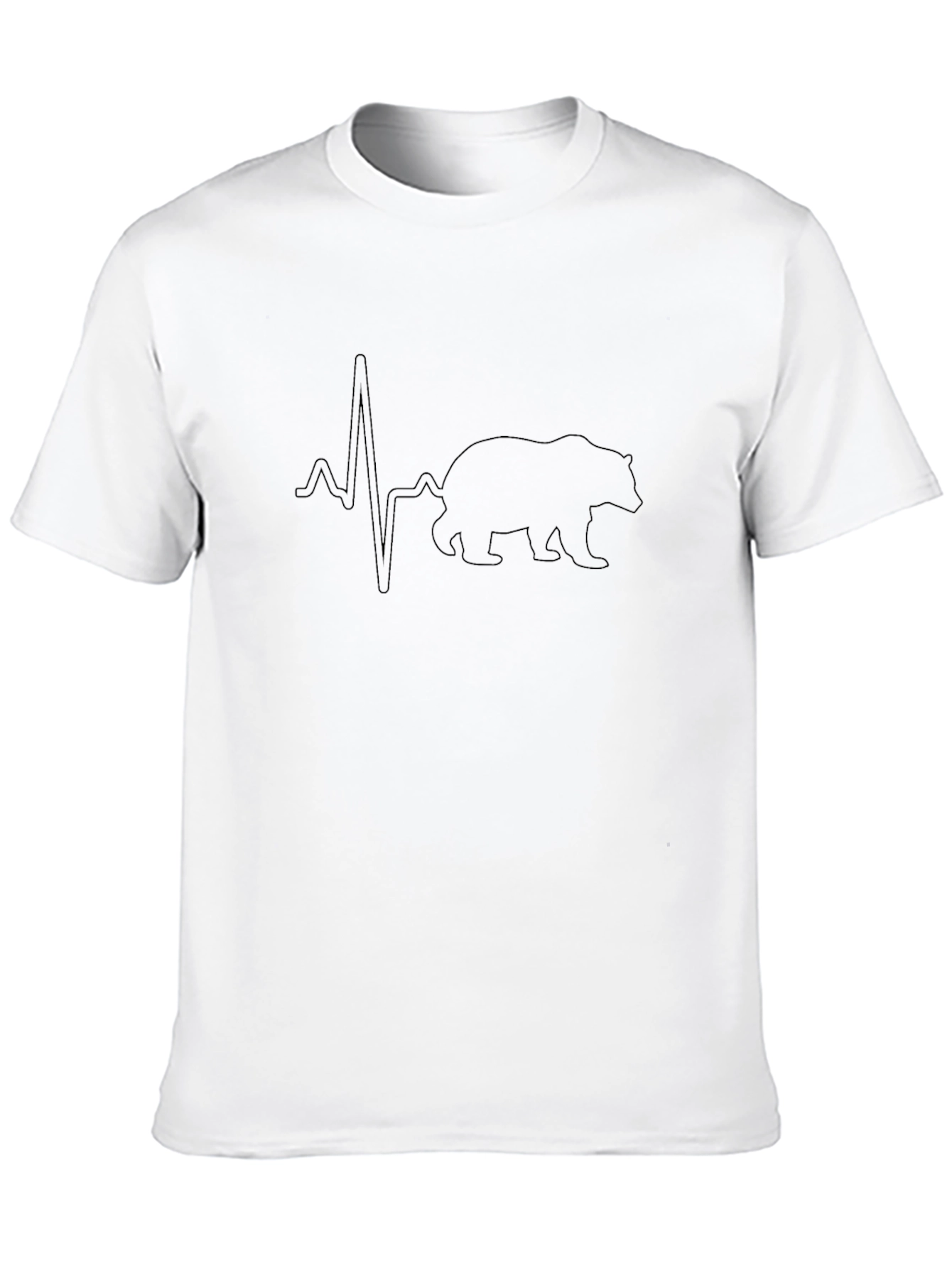 Bear Heartbeat Graphic T-Shirt