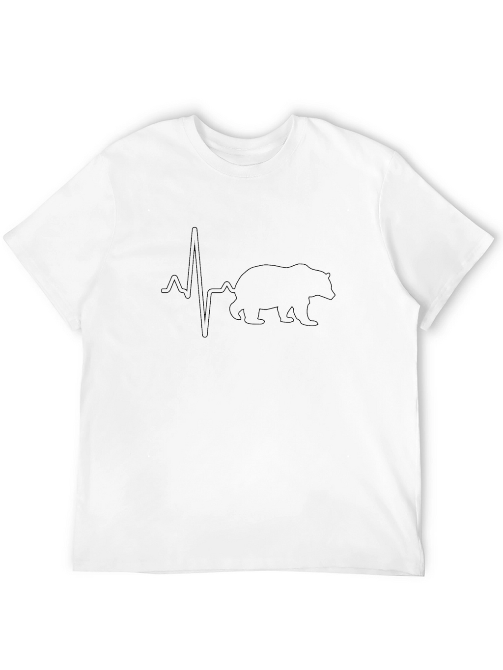 Bear Heartbeat Graphic T-Shirt