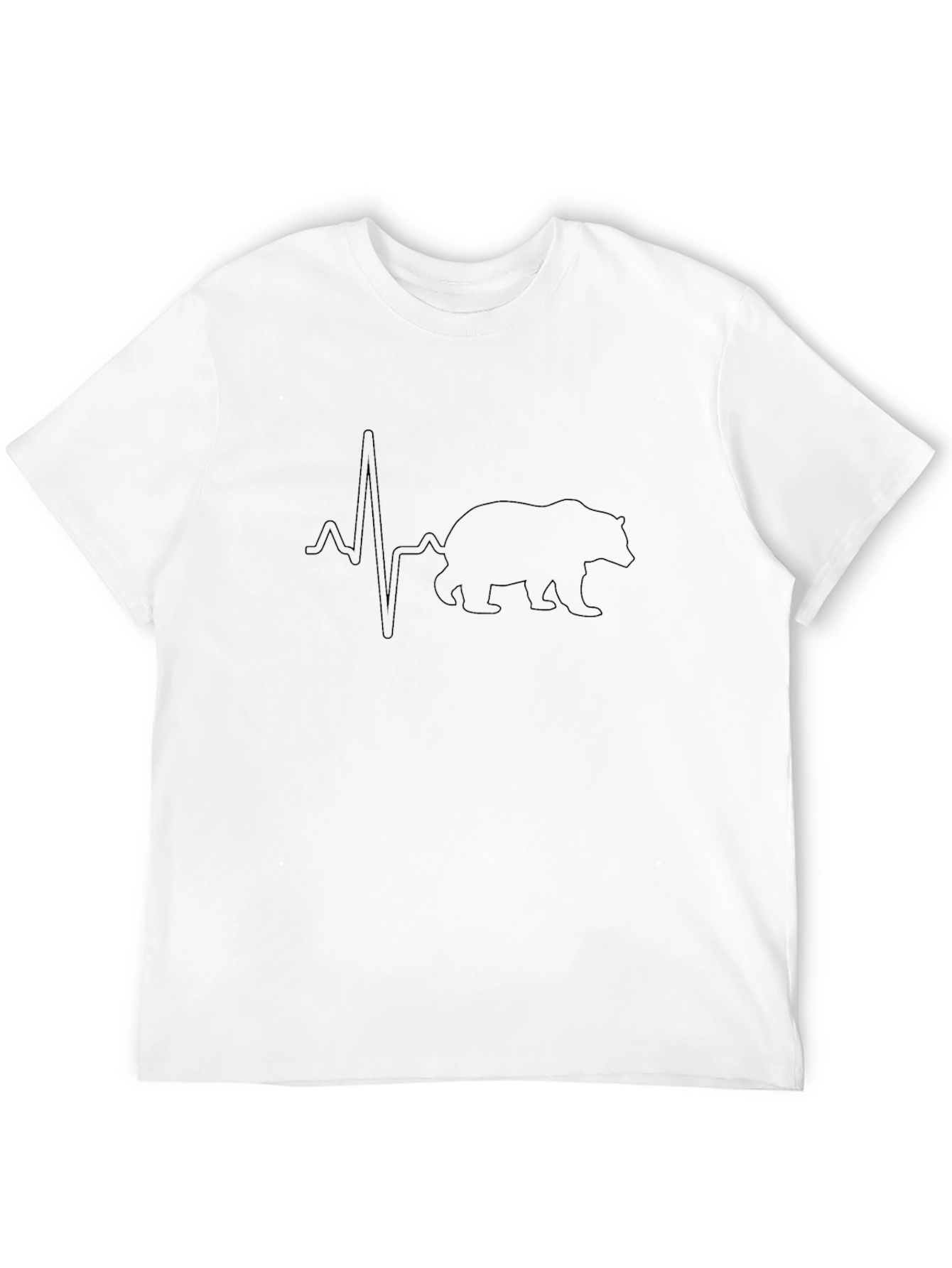 Bear Heartbeat Graphic T-Shirt
