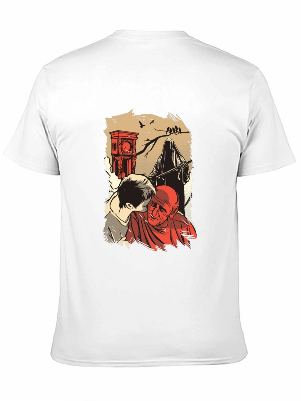 Grim Reaper Graphic T-Shirt - Time & Mortality