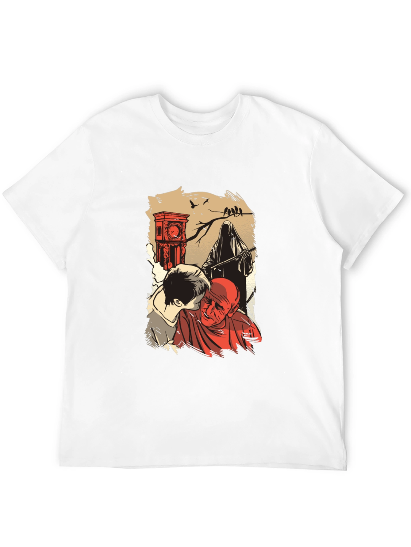 Grim Reaper Graphic T-Shirt - Time & Mortality