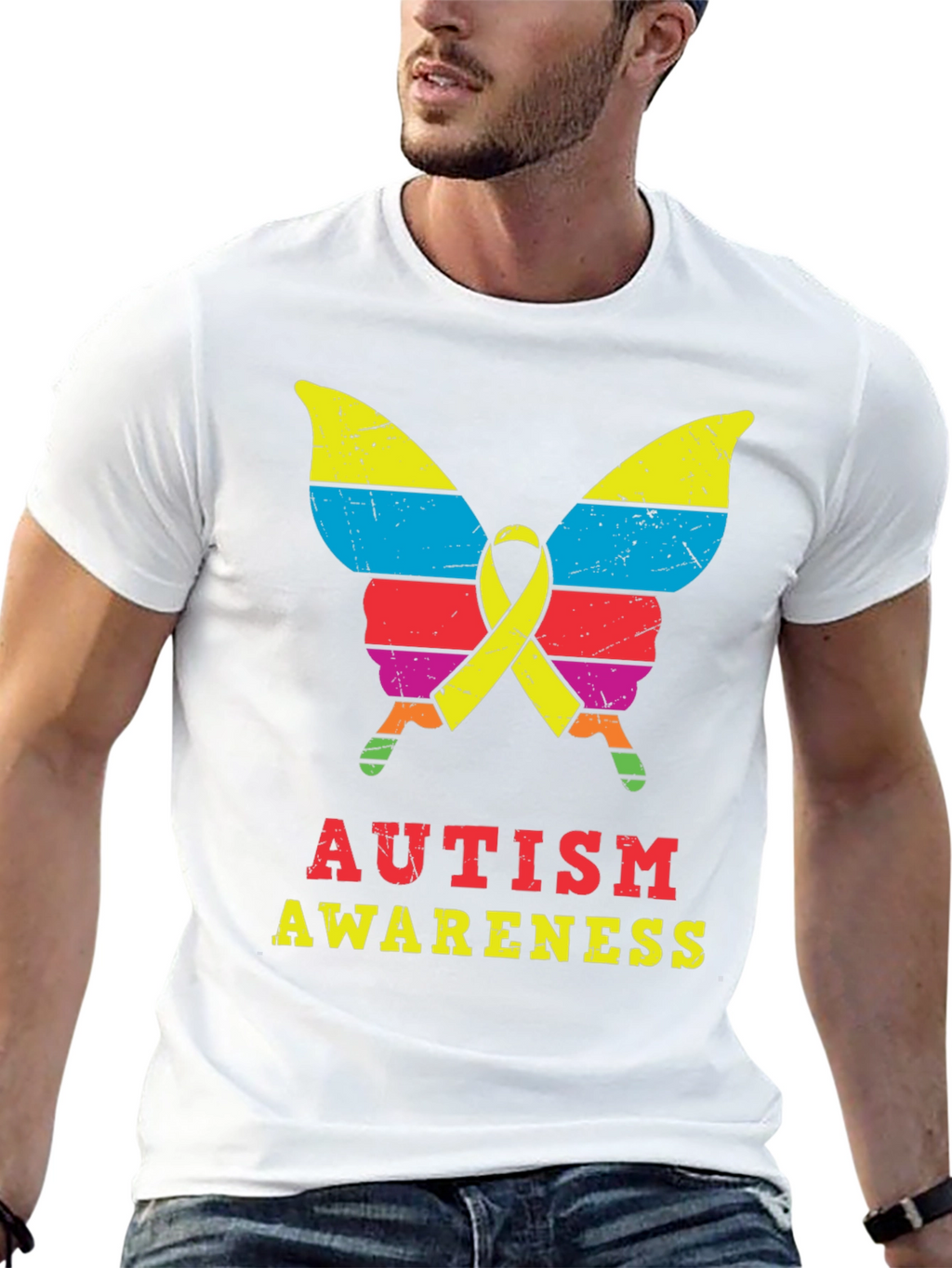 Autism Awareness Butterfly Graphic Tee