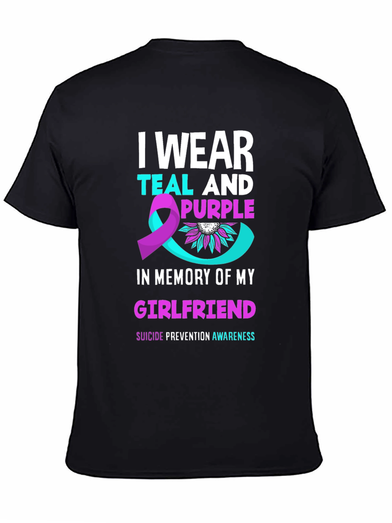 Teal and Purple Suicide Awareness T-Shirt