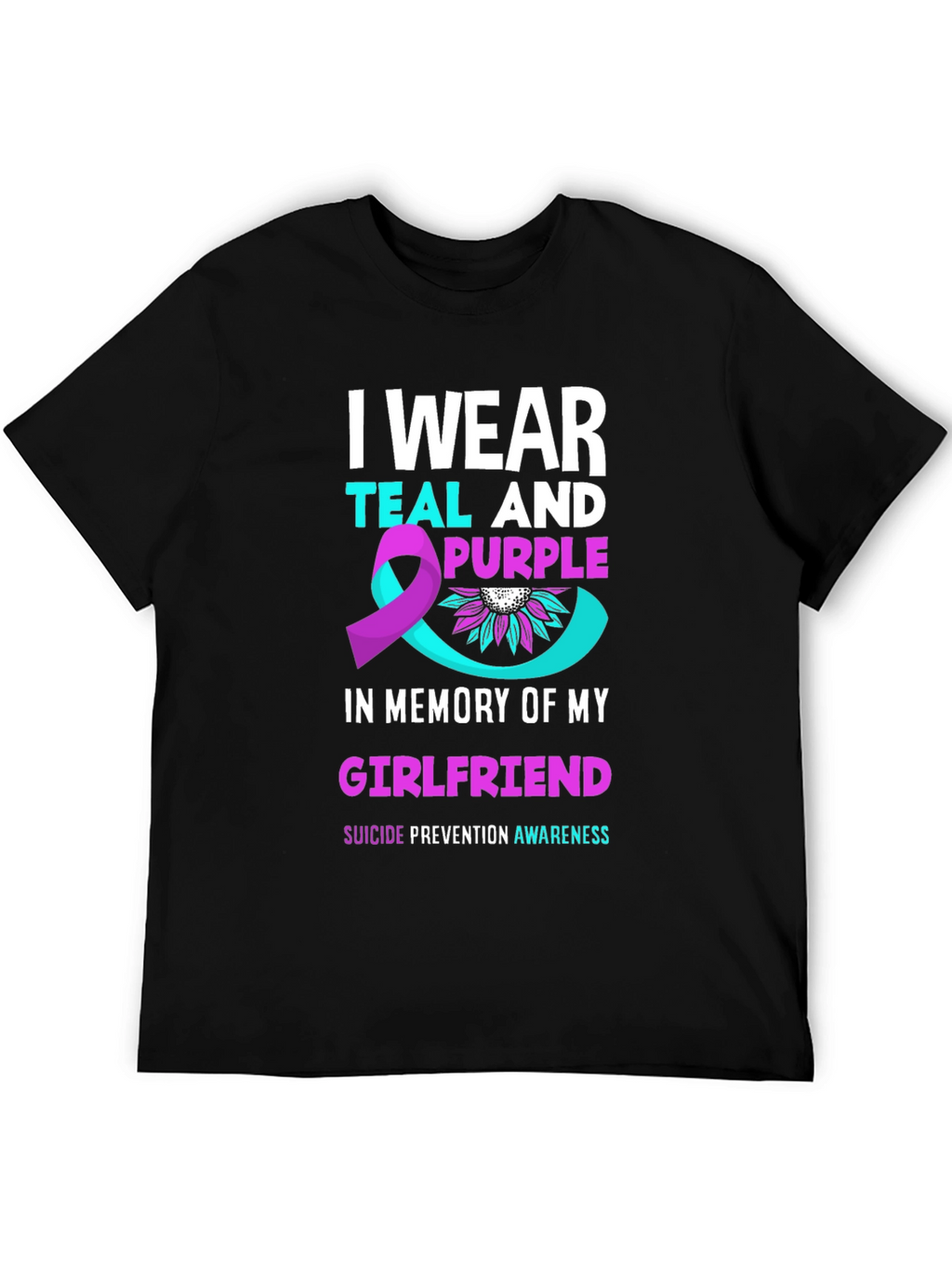 Teal and Purple Suicide Awareness T-Shirt