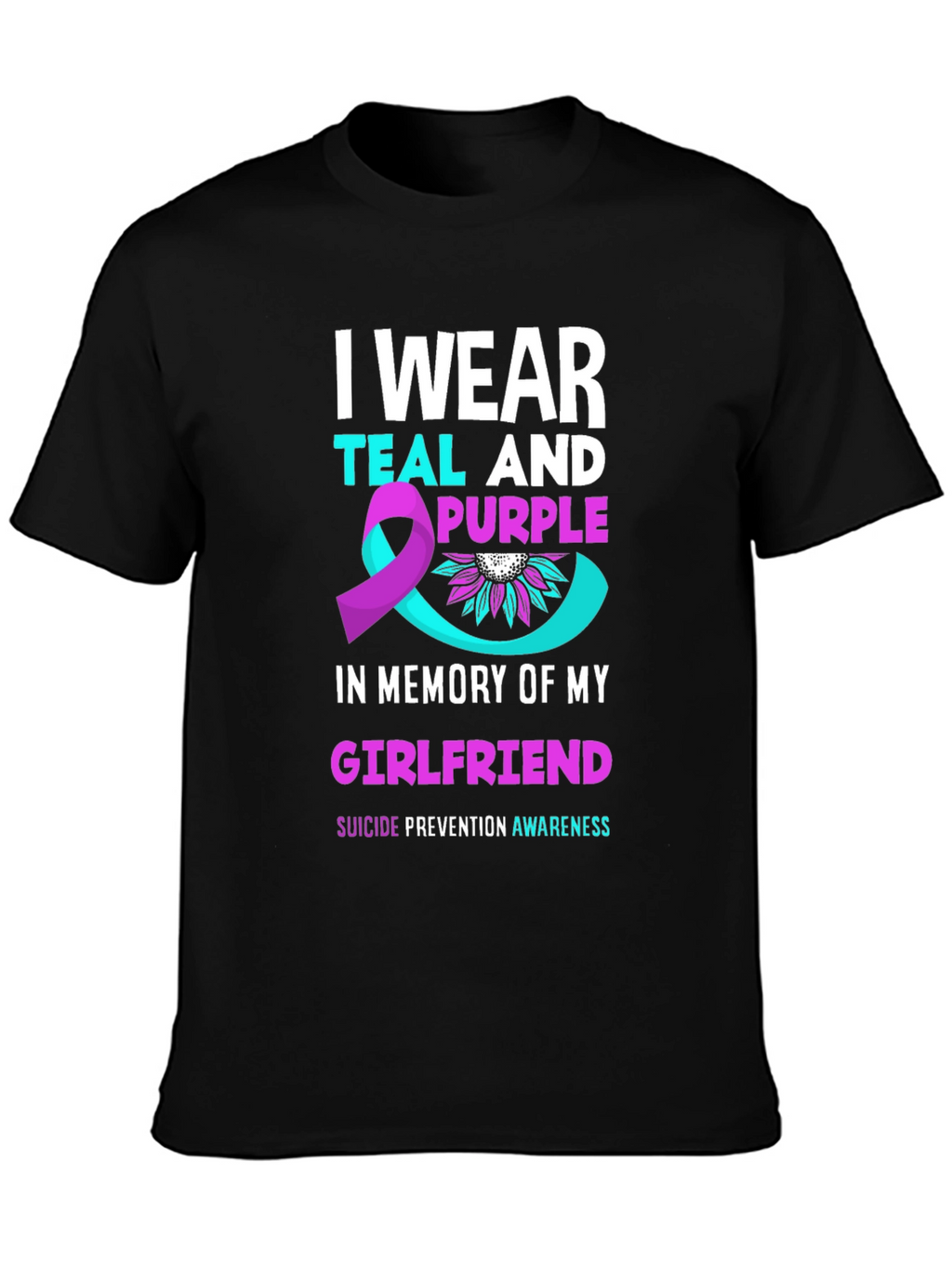 Teal and Purple Suicide Awareness T-Shirt