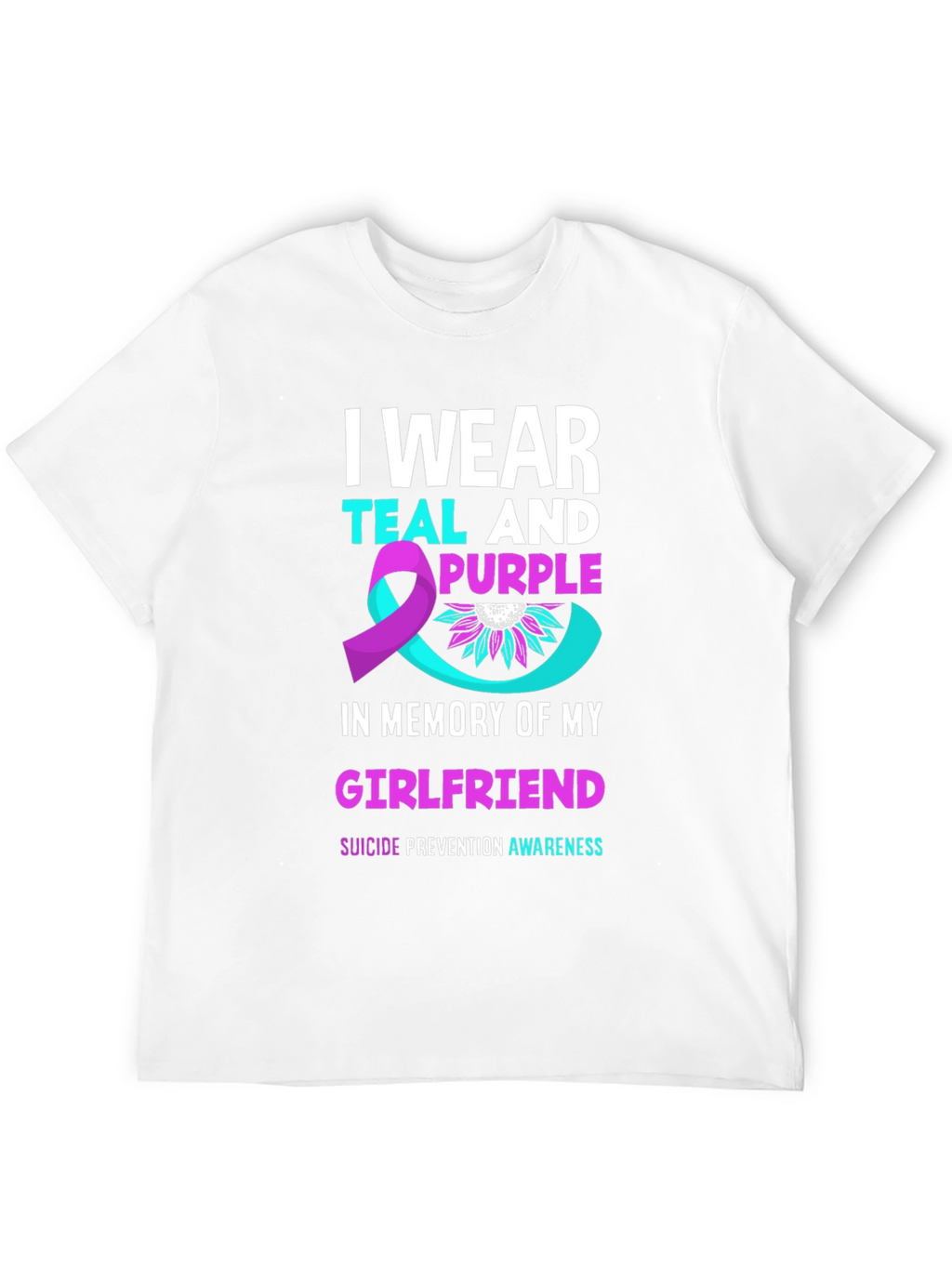 Teal and Purple Suicide Awareness T-Shirt