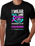 Teal and Purple Suicide Awareness T-Shirt
