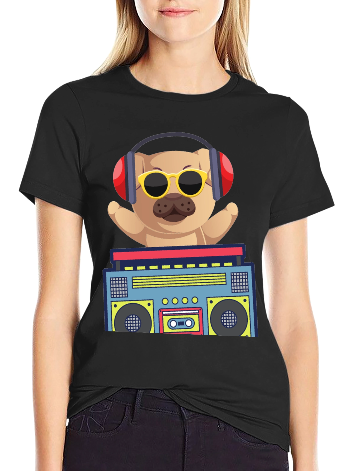 Cool Dog Boombox T-Shirt