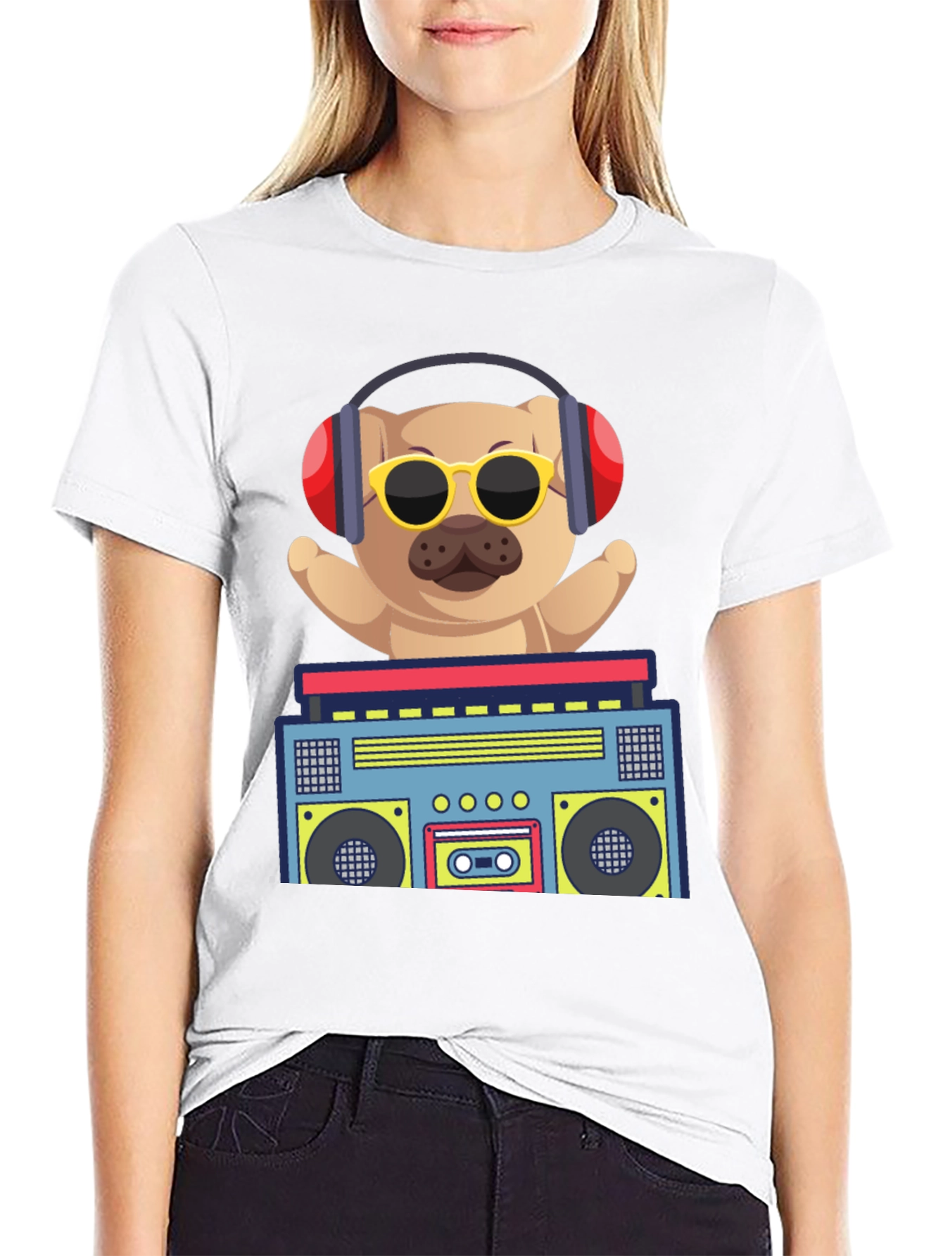 Cool Dog Boombox T-Shirt