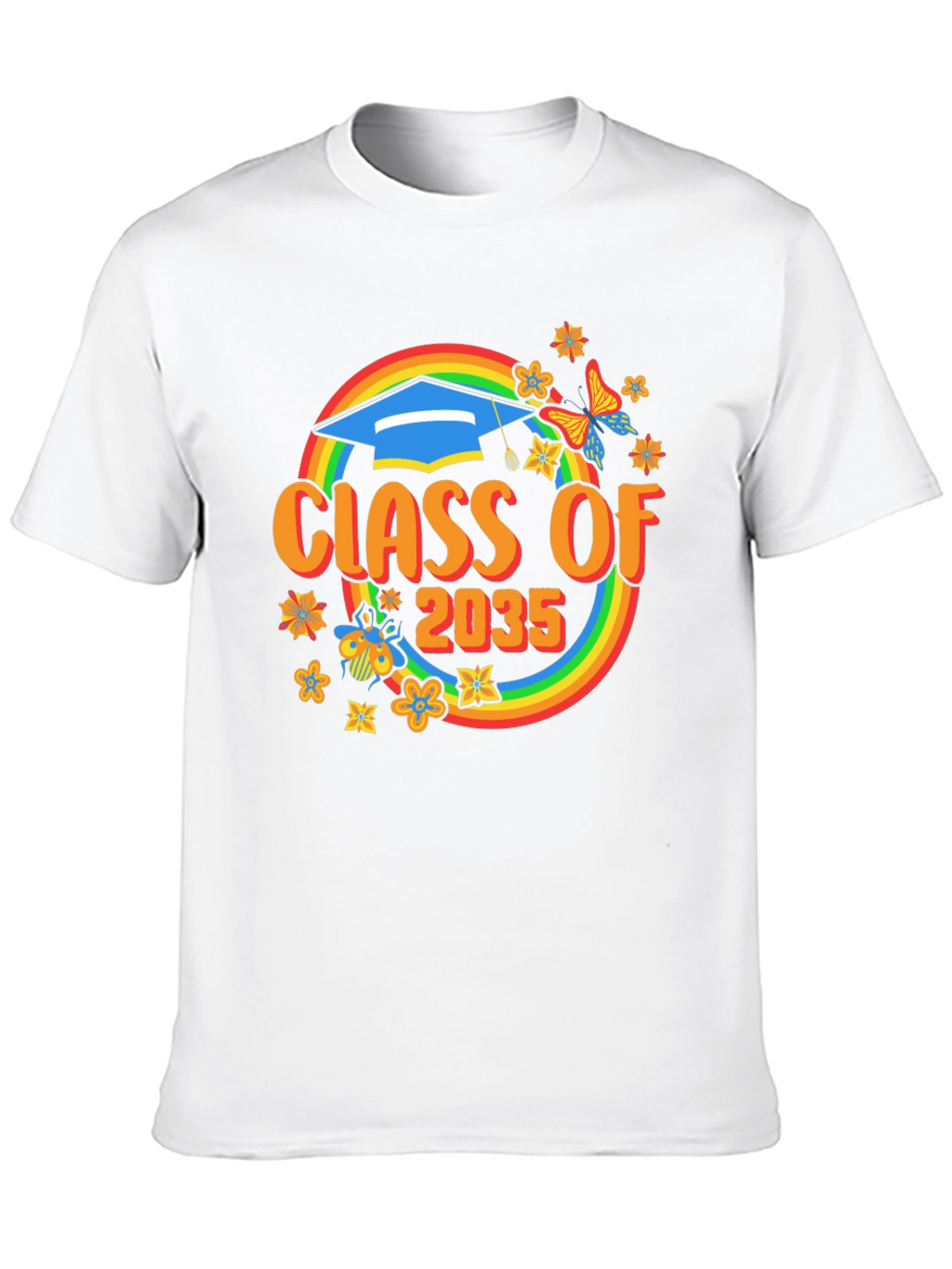 Class of 2035 Rainbow Graduation T-Shirt