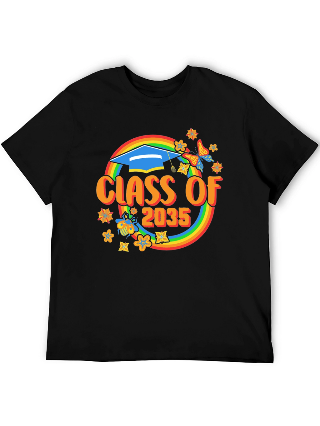 Class of 2035 Rainbow Graduation T-Shirt