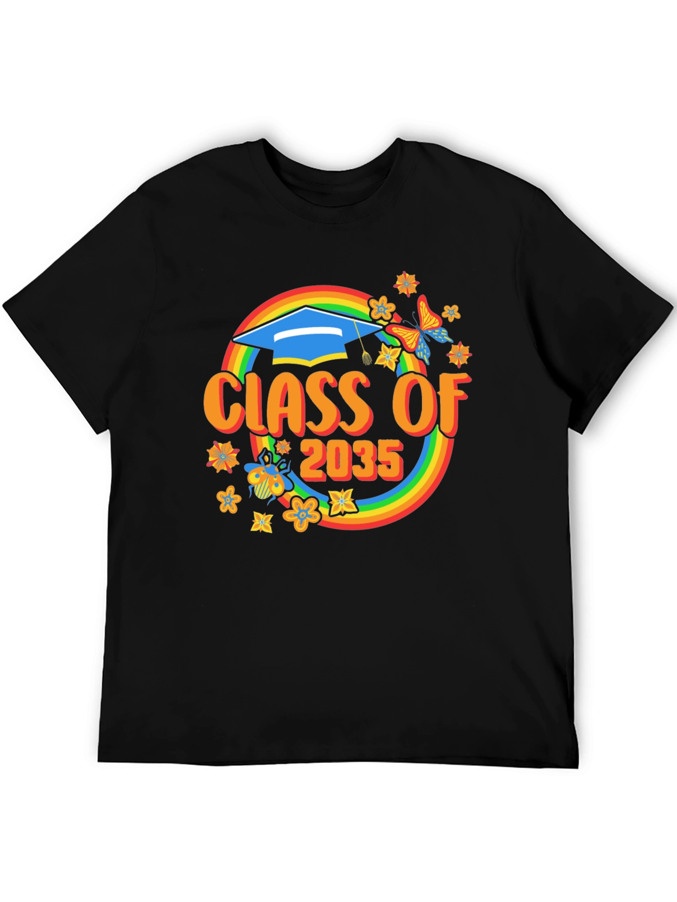 Class of 2035 Rainbow Graduation T-Shirt