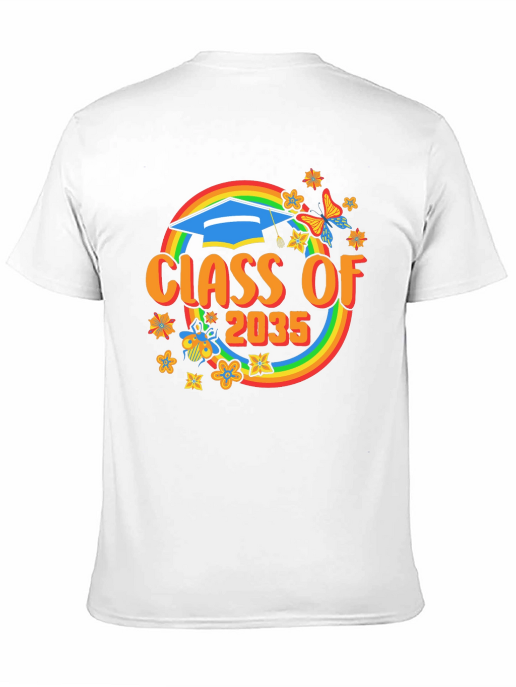 Class of 2035 Rainbow Graduation T-Shirt
