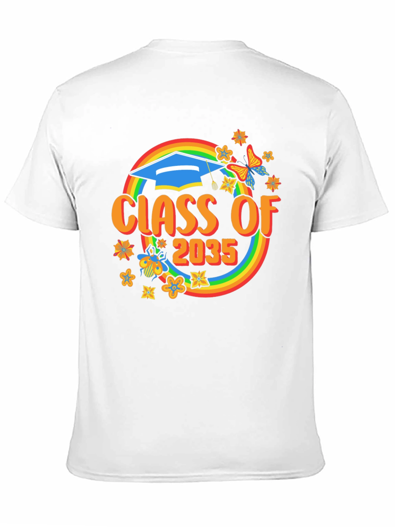 Class of 2035 Rainbow Graduation T-Shirt