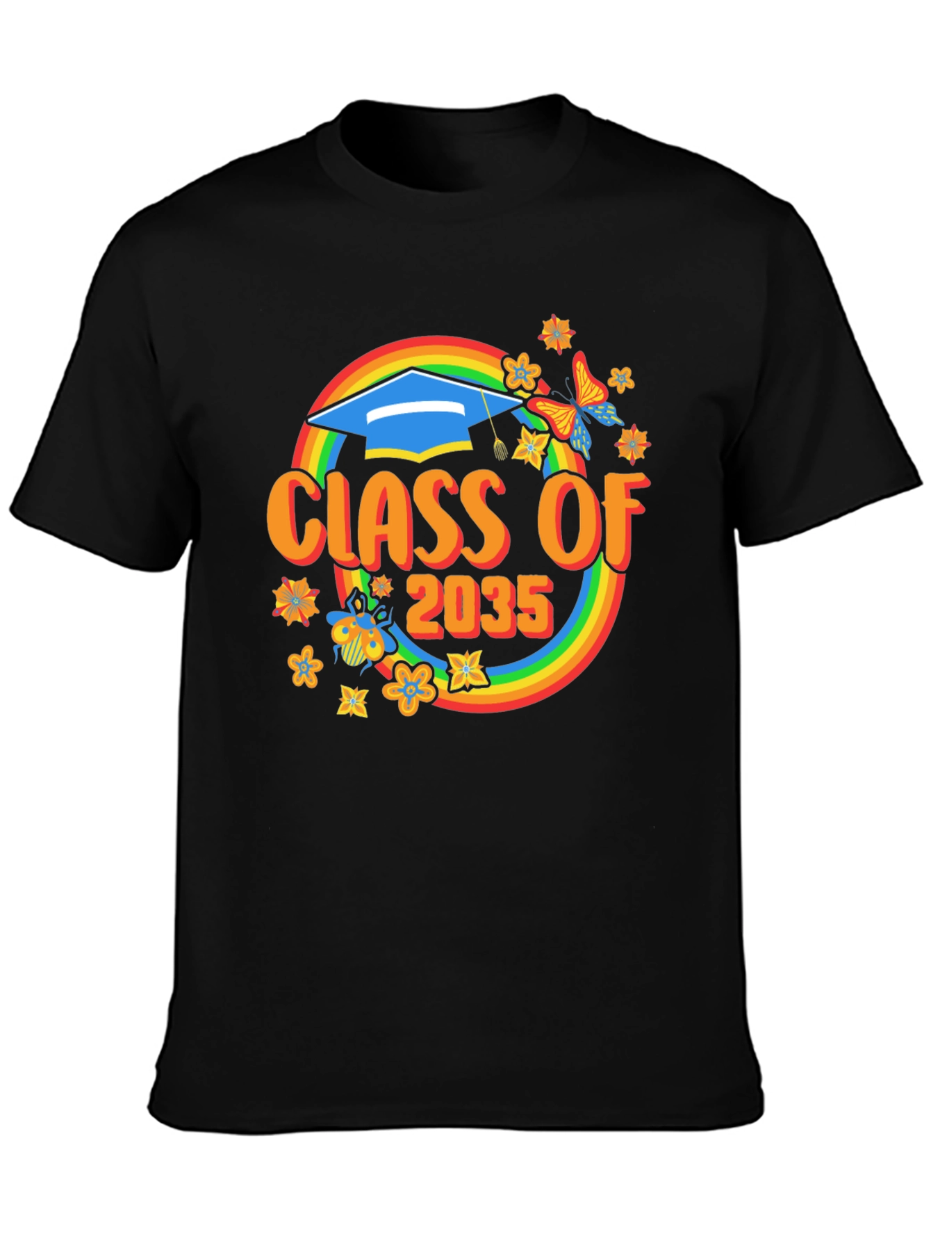 Class of 2035 Rainbow Graduation T-Shirt