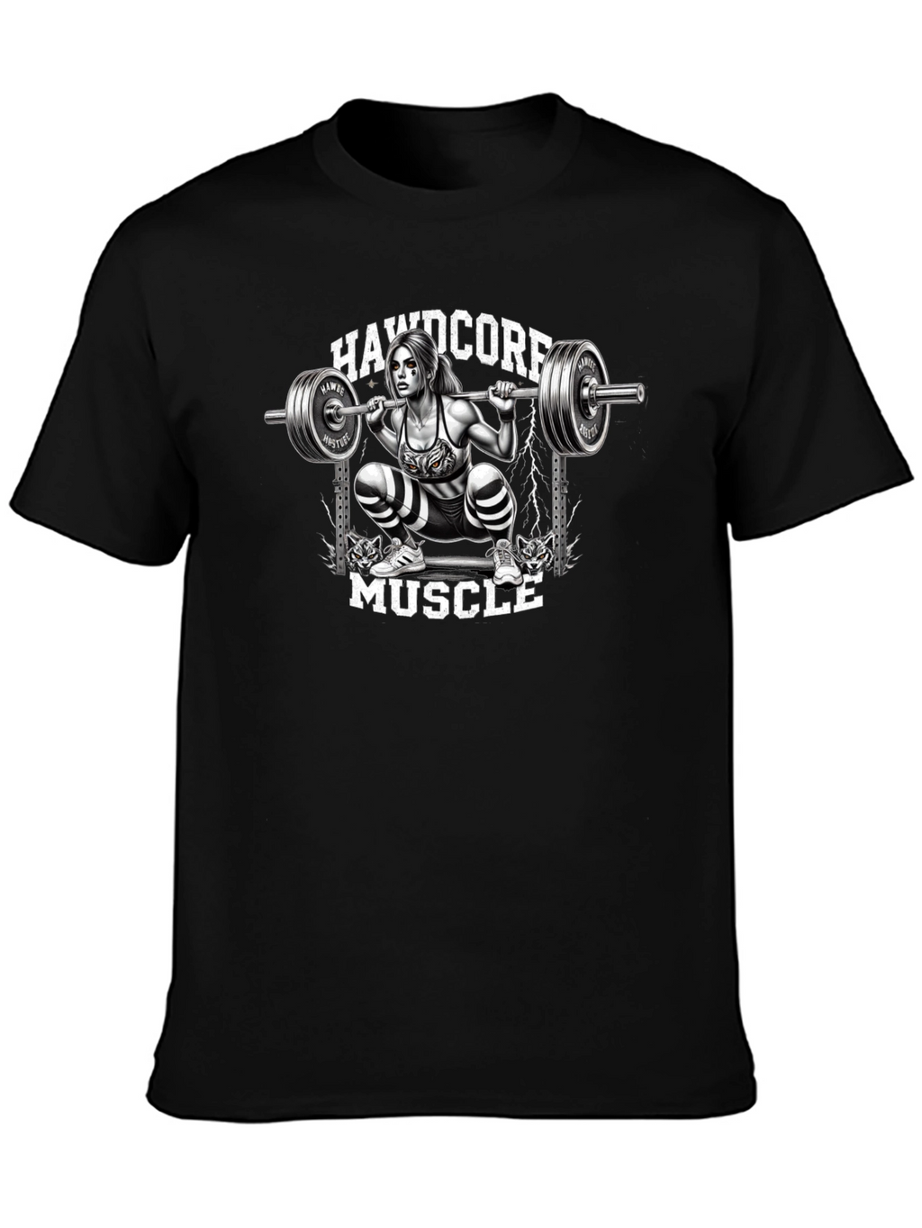 Hardcore Muscle Squat Graphic Tee