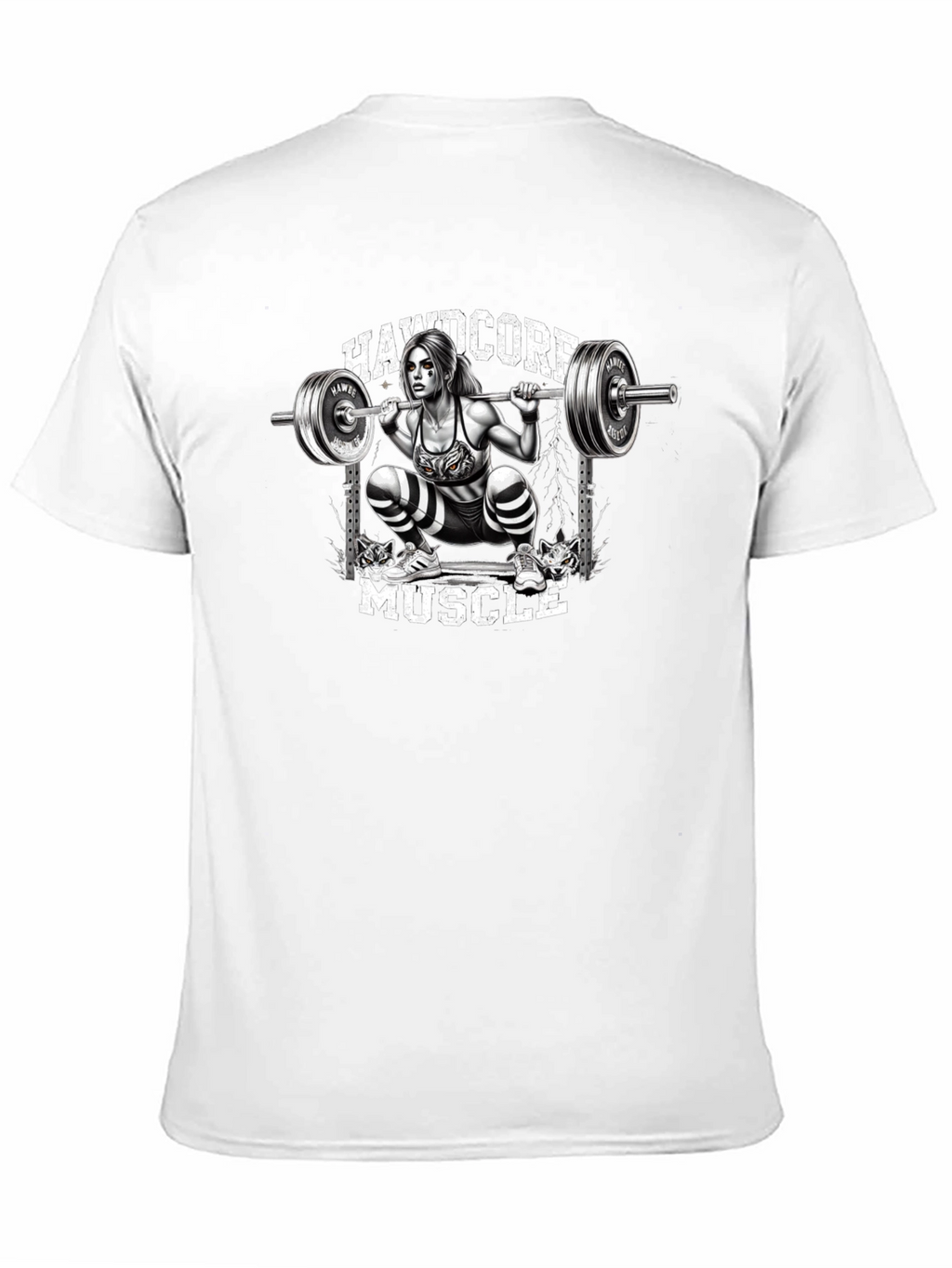 Hardcore Muscle Squat Graphic Tee