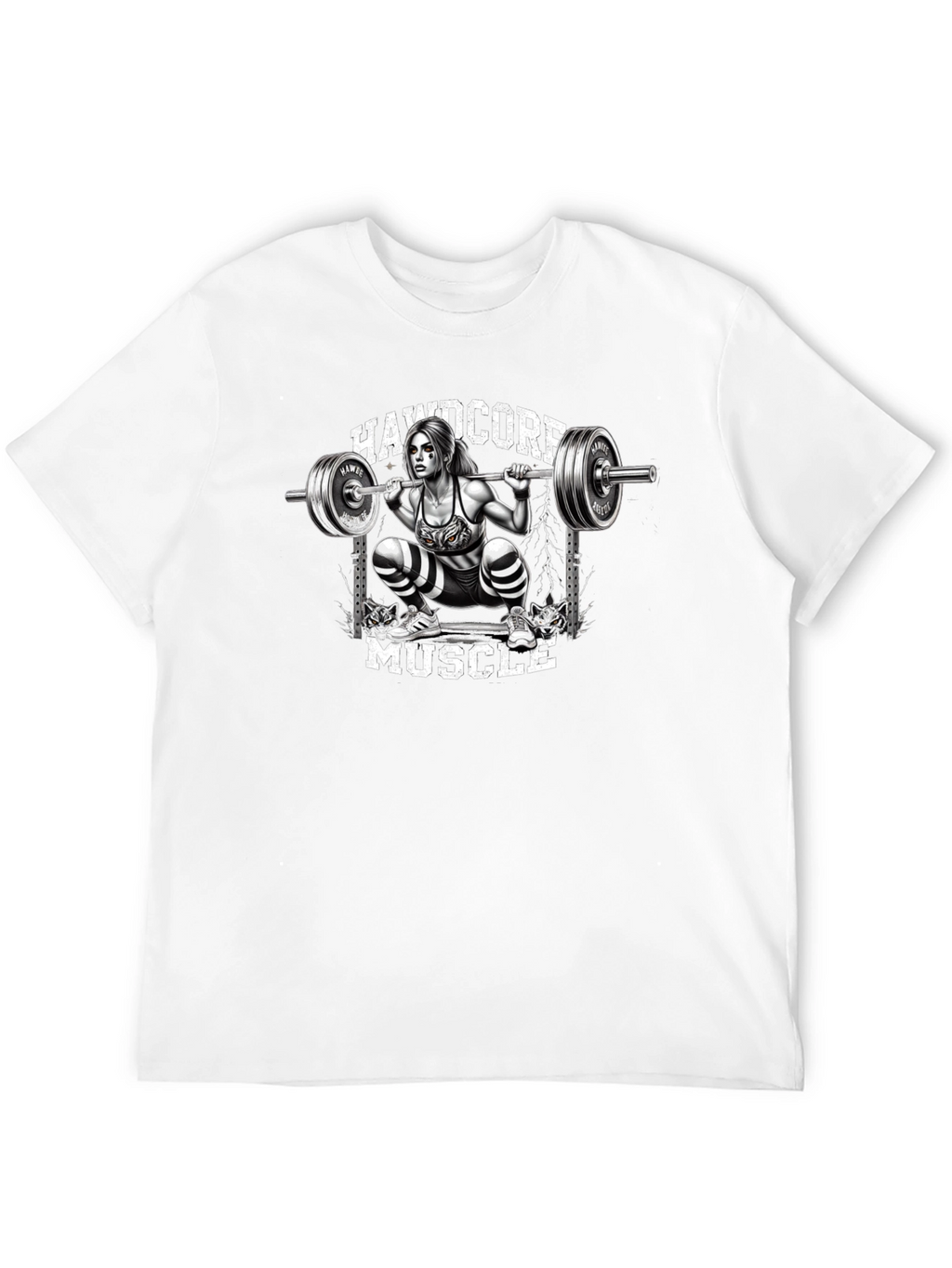 Hardcore Muscle Squat Graphic Tee
