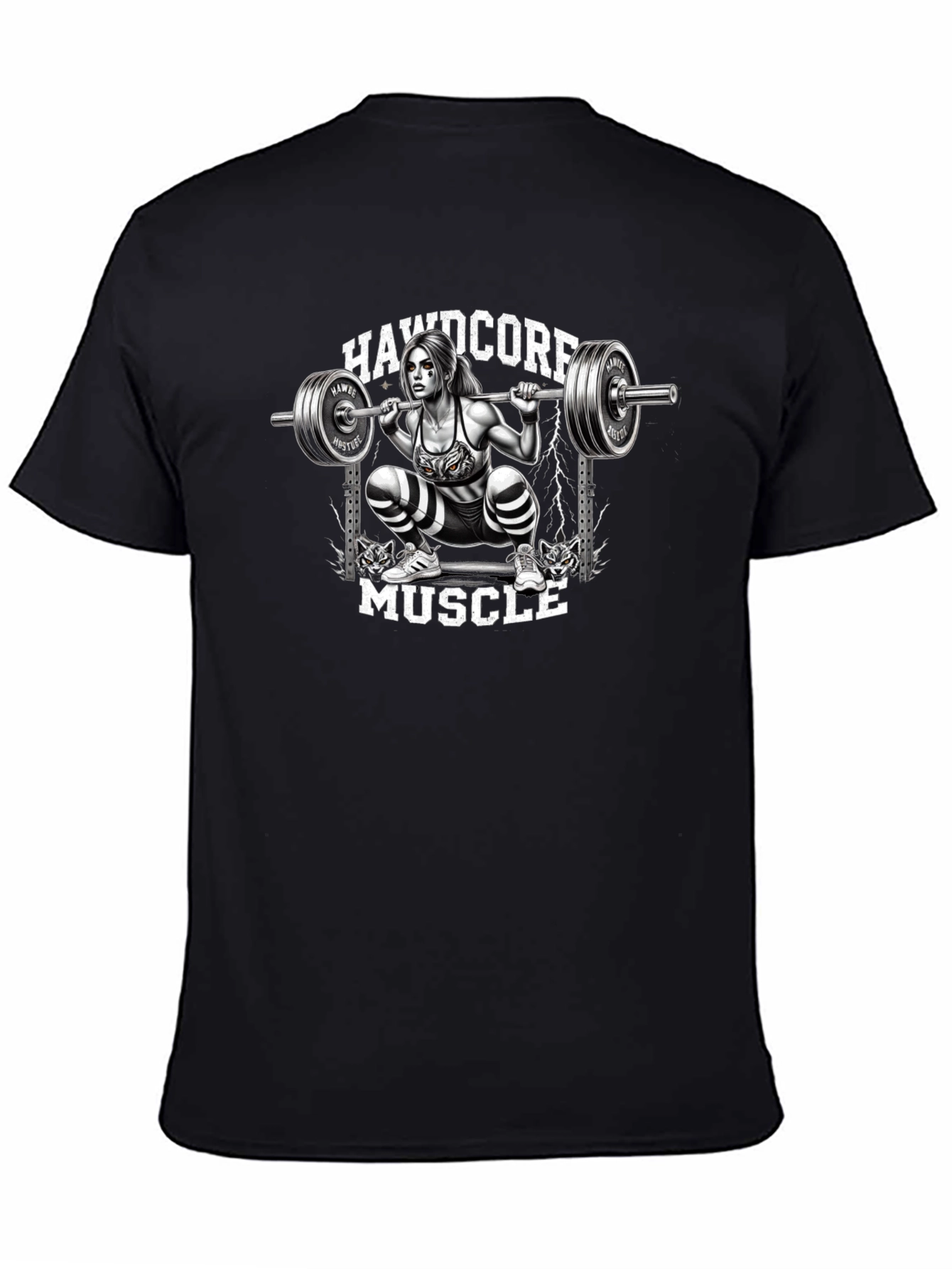Hardcore Muscle Squat Graphic Tee