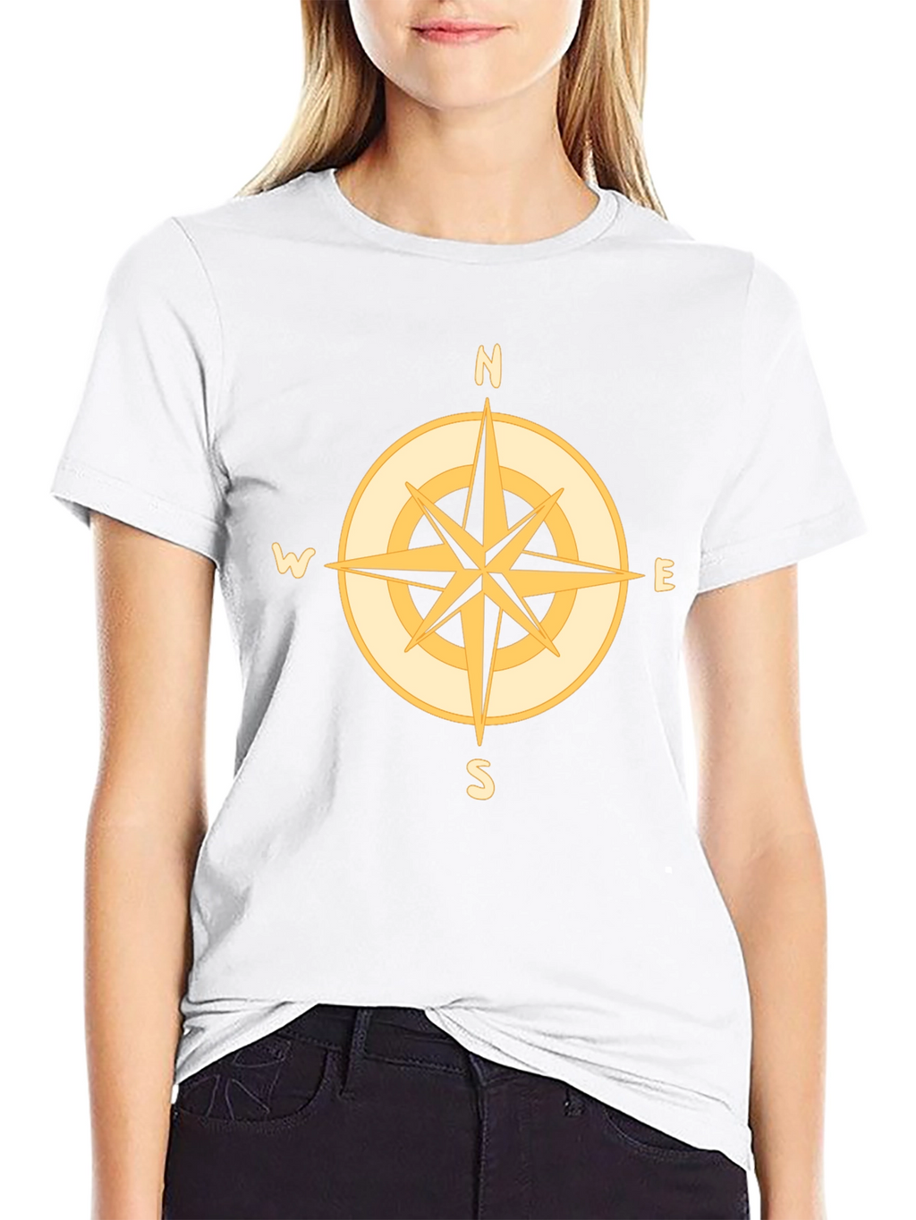 Compass Graphic Tee - Mens Black T-Shirt