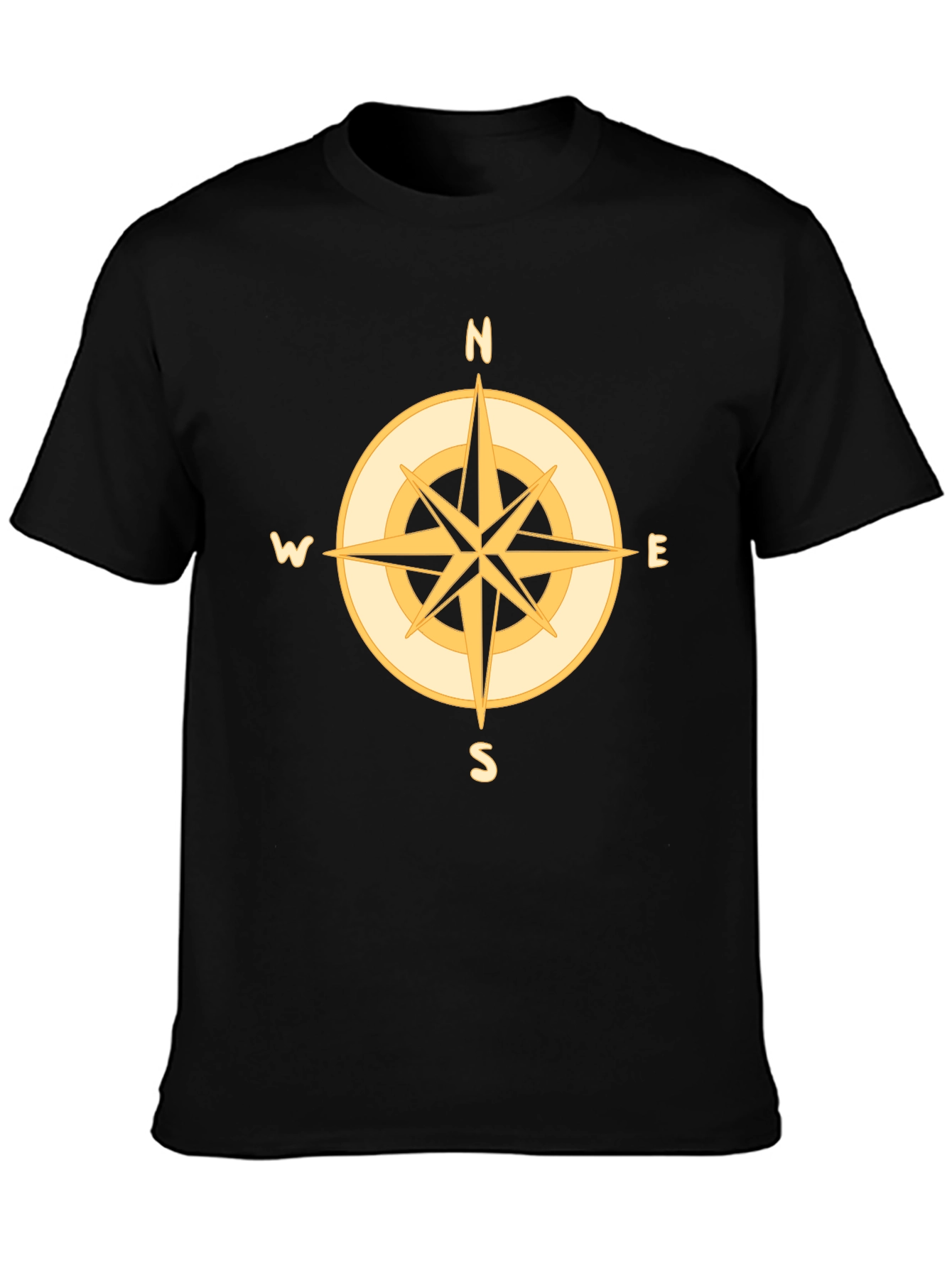 Compass Graphic Tee - Mens Black T-Shirt
