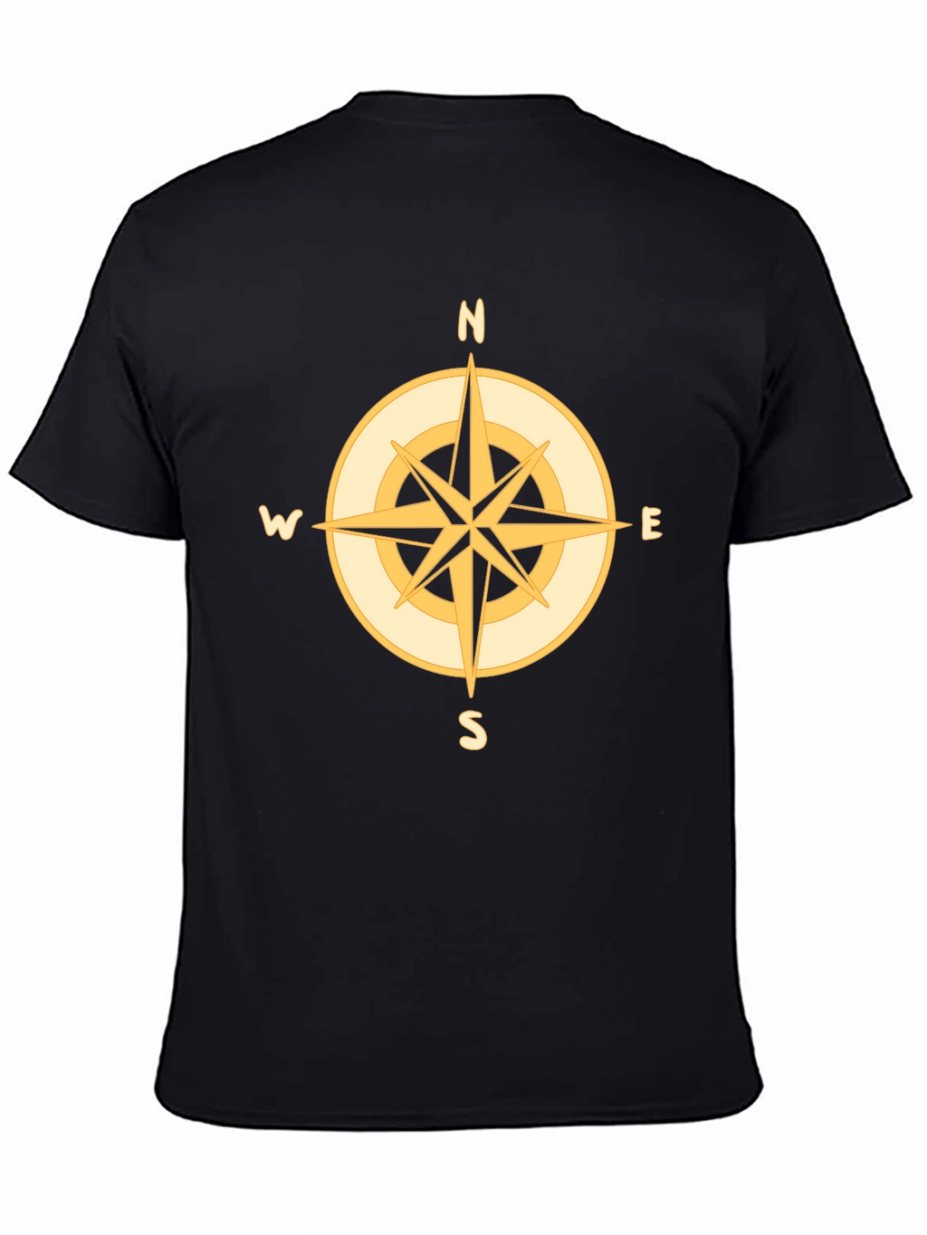 Compass Graphic Tee - Mens Black T-Shirt