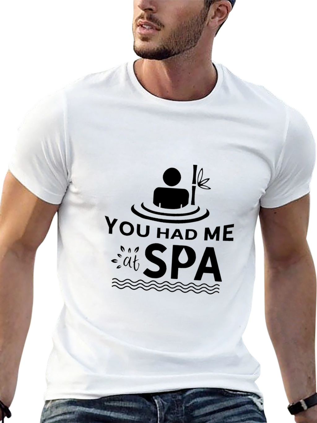 You Had Me at Spa T-Shirt Relaxing Black Tee