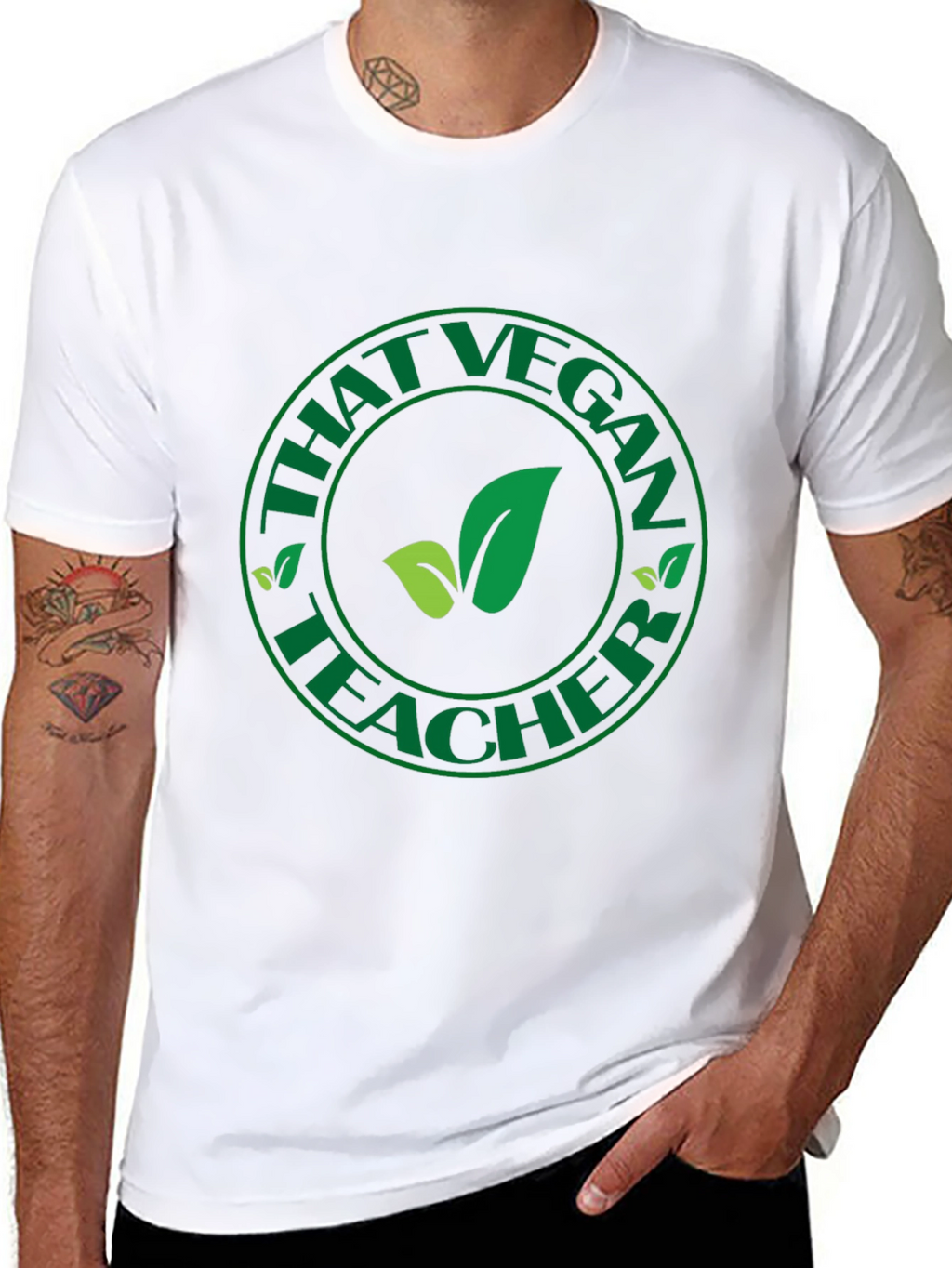 That Vegan Teacher Graphic Tee - Black