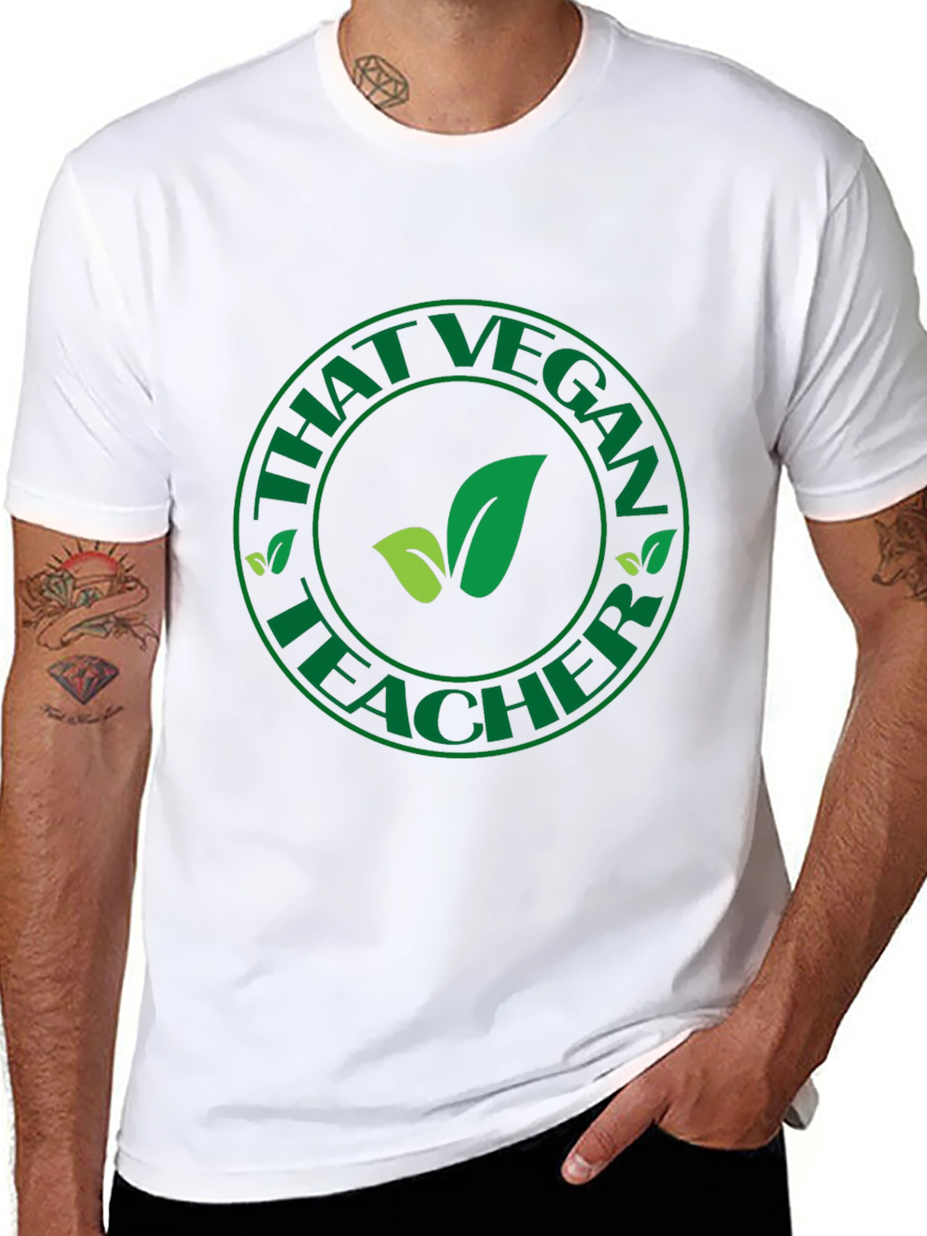 That Vegan Teacher Graphic Tee - Black