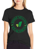 That Vegan Teacher Graphic Tee - Black